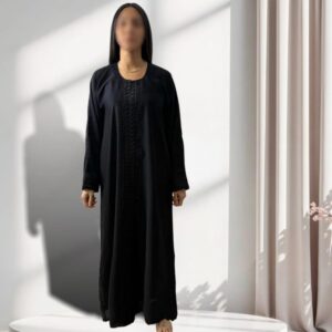 Abaya émiratie motif ovale