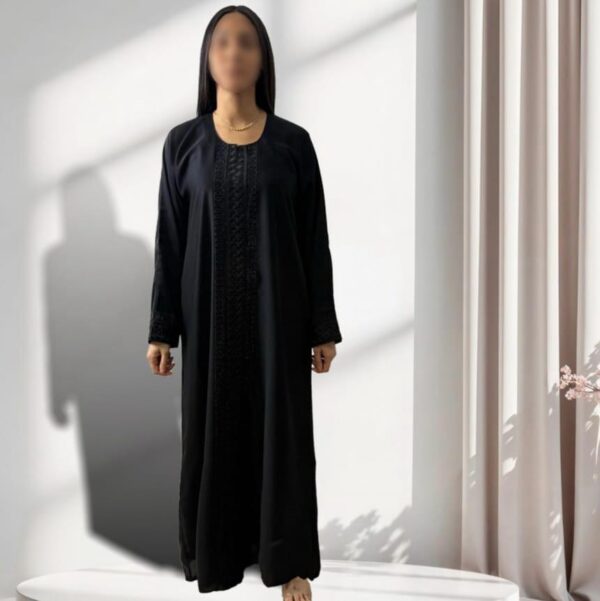 Abaya émiratie motif ovale