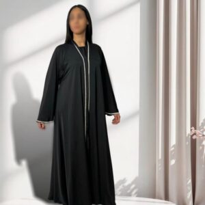 Kimono émiratie noir argenté