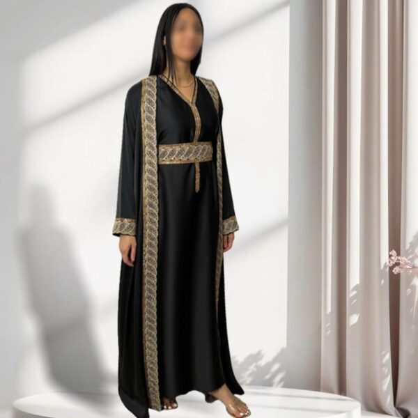 Caftan Princesse noir et or – Image 2