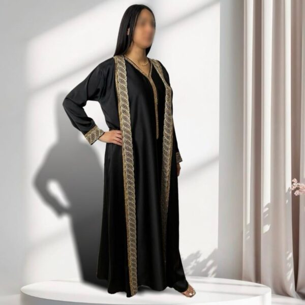 Caftan Princesse noir et or