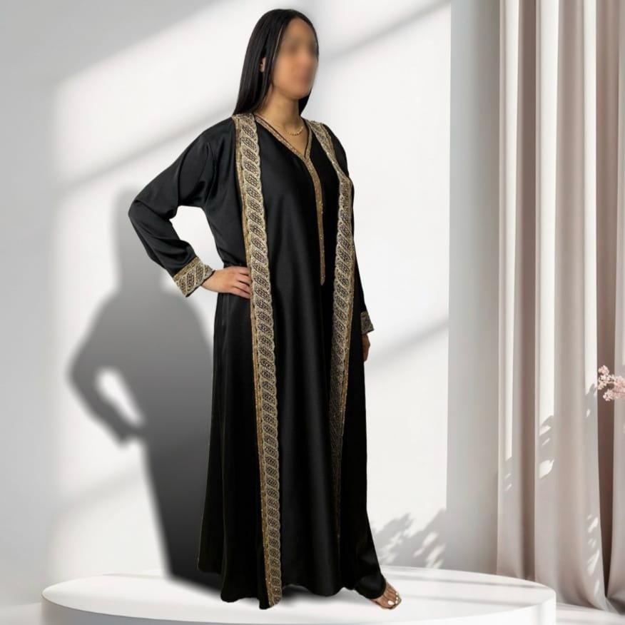 Caftan Princesse noir et or