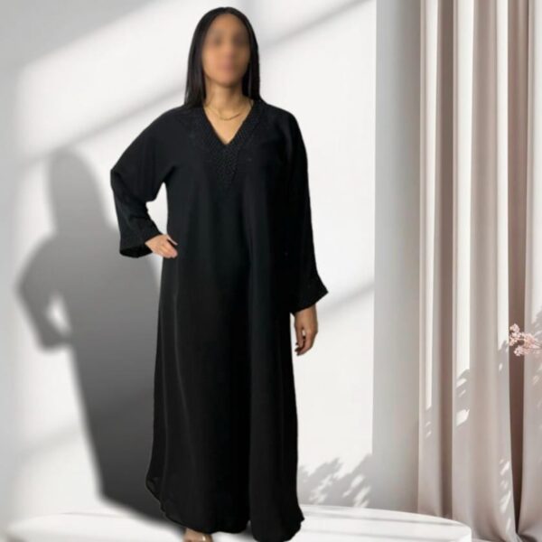 Kimono Papillon noir manches ballon