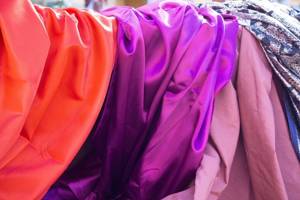 silk, noble, cloths, orange, violet, pink, material, textile, fine fabric, silk, silk, silk, silk, silk